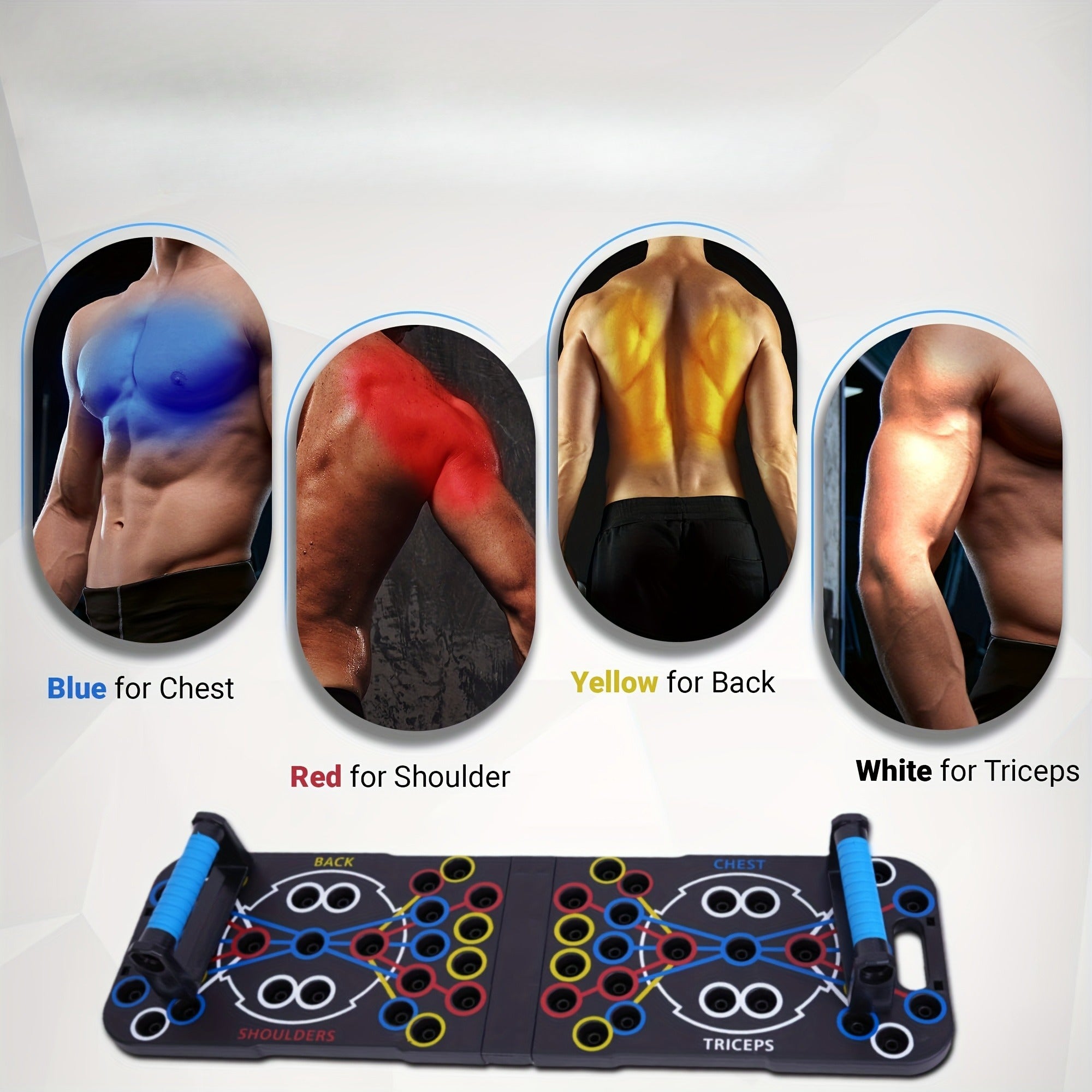 Multifunctional Folding Push-Up Board for Complete Workout