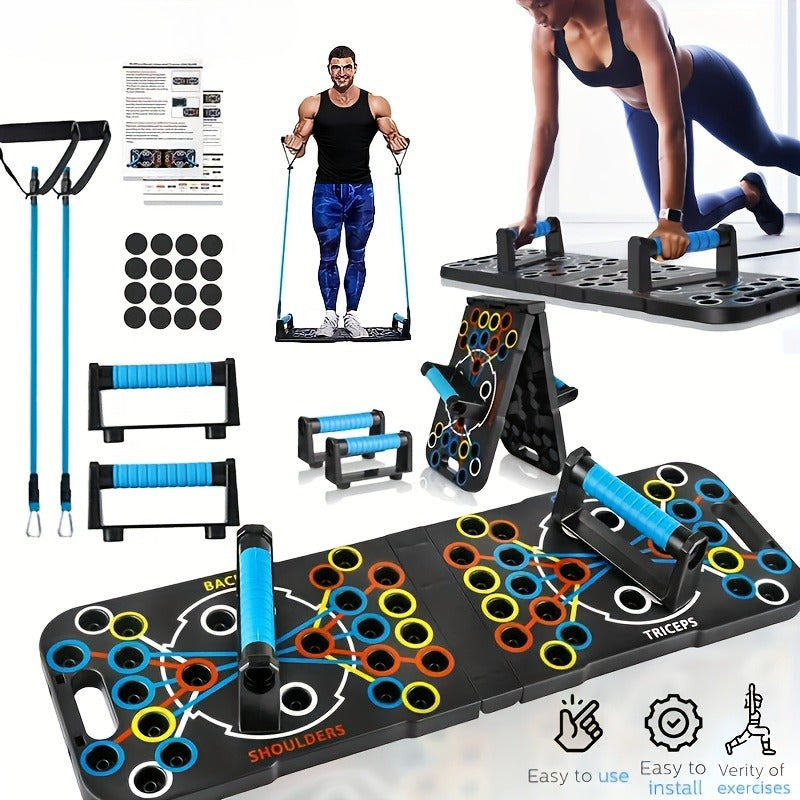 Multifunctional Folding Push-Up Board for Complete Workout