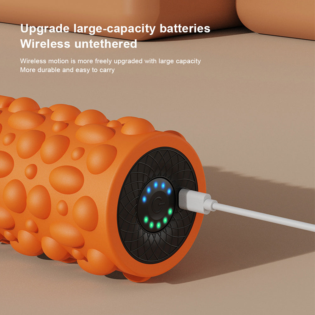 Vibrating electric massage roller