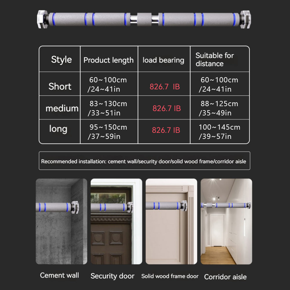 Telescopic Pull-Up Bar for Doorway – Complete Home Workout