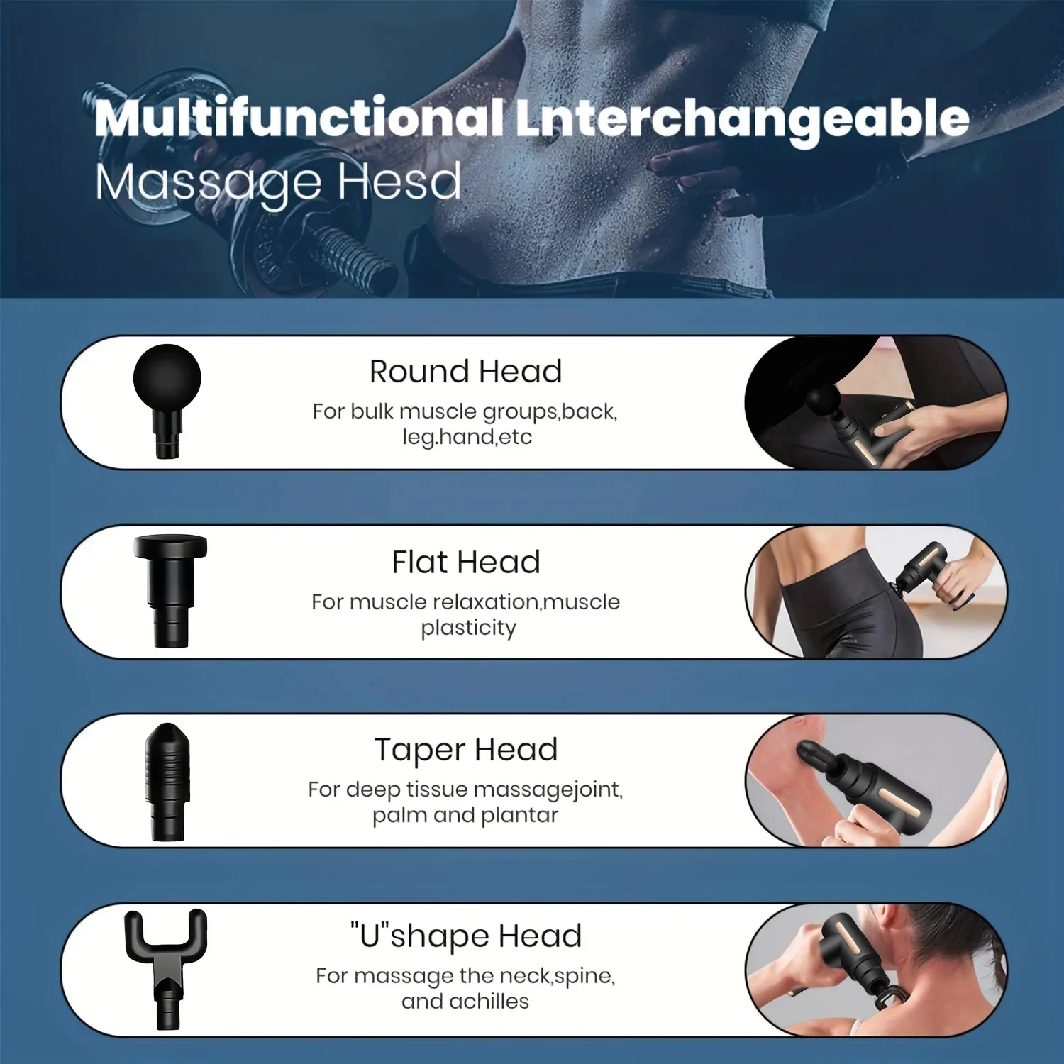 Mini portable muscle massage gun