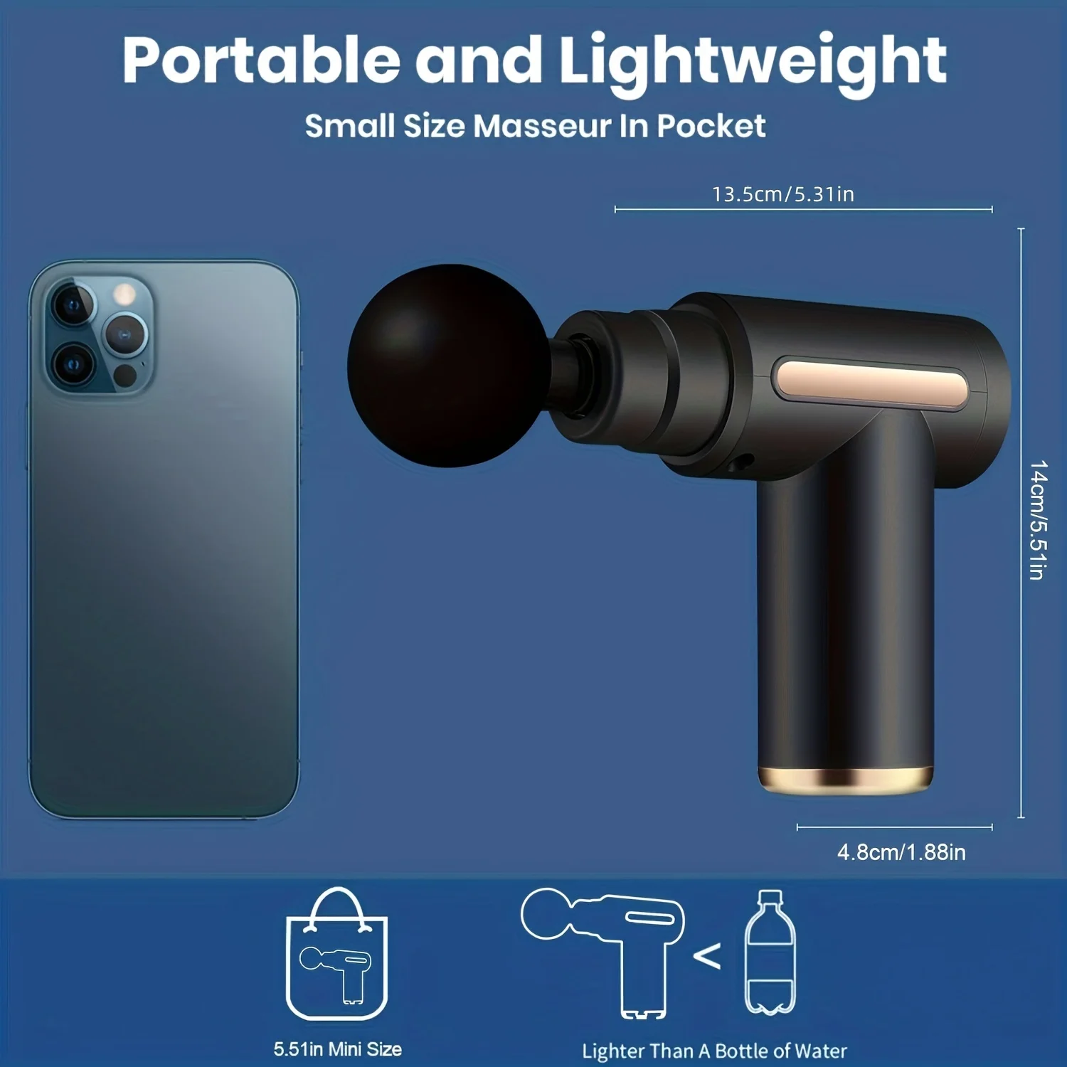 Mini portable muscle massage gun