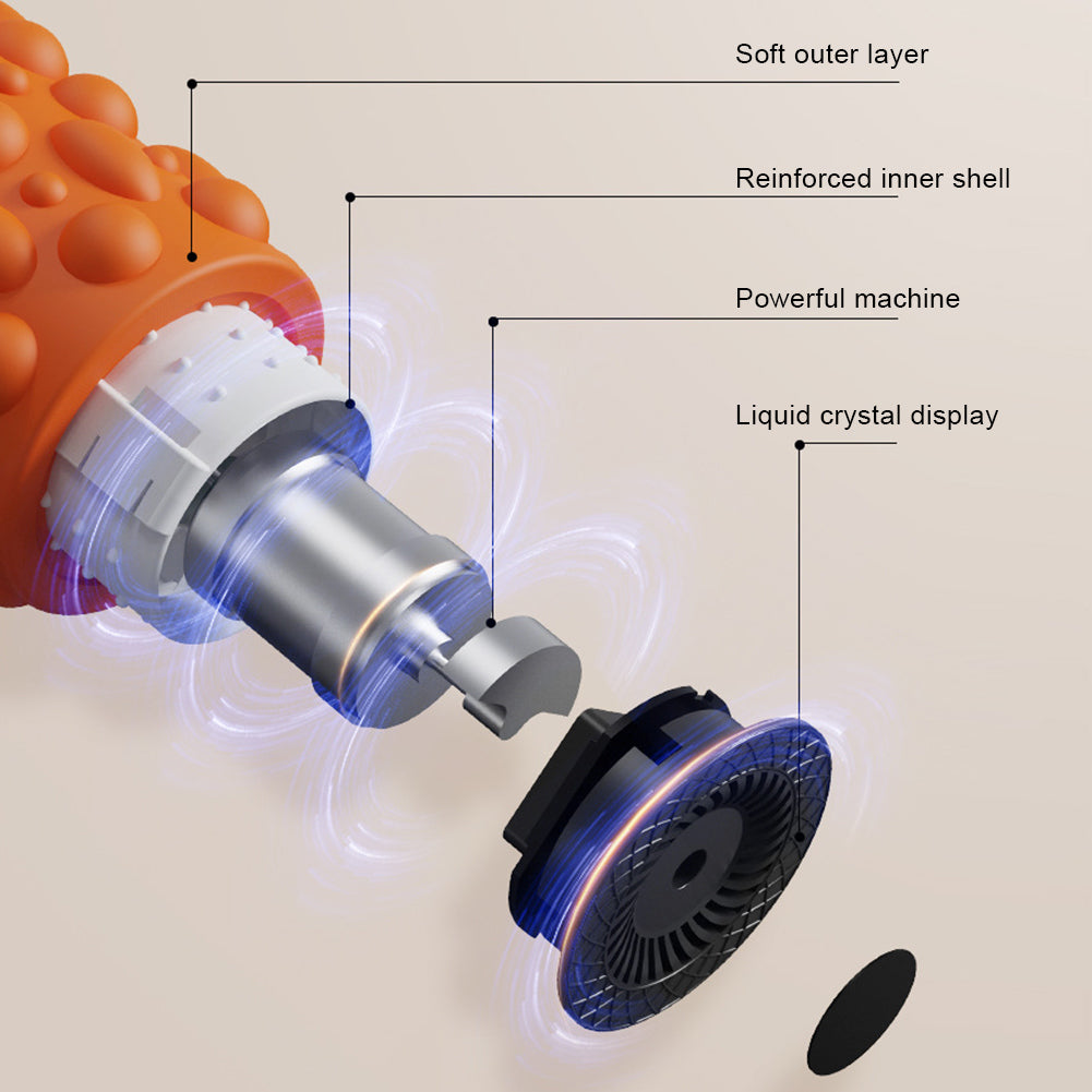 Vibrating electric massage roller