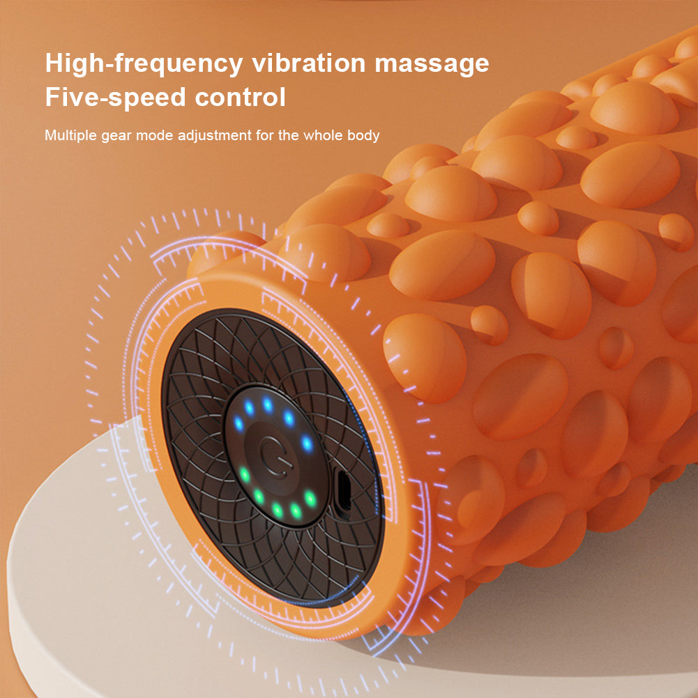 Vibrating electric massage roller